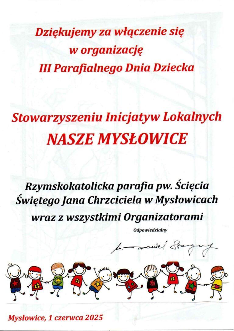 Dziękujemy za piękne podziękowanie!